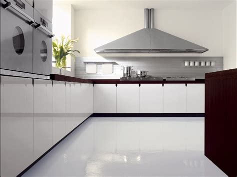 Clean and classic, this polished tile features the traditional pairing of white and grey. Classy Kitchens From Schiffini