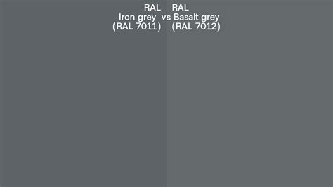 Ral Iron Grey Vs Basalt Grey Side By Side Comparison