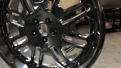 Really wanted a bronze color. Powder Coating Wheels in Black Chrome - YouTube