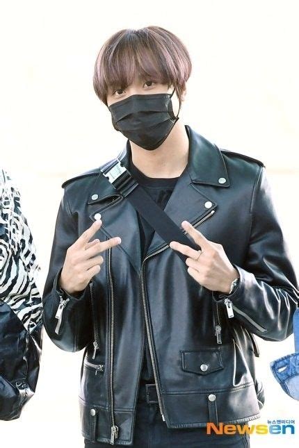 Haechan Nct Rapper Incheon International Airport Taeyong Leather Jacket Japan Nct