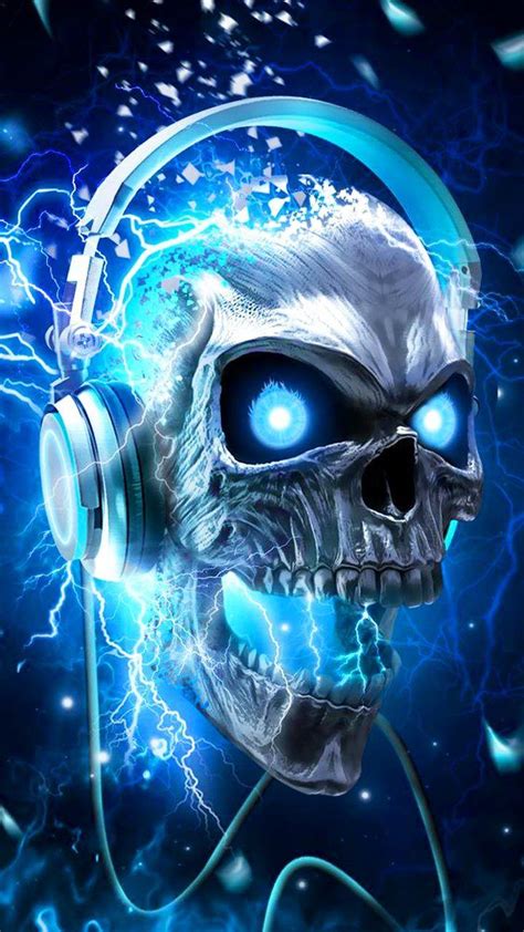 Find and download animation wallpaper on hipwallpaper. Flaming Skull DJ Wallpapers - Wallpaper Cave