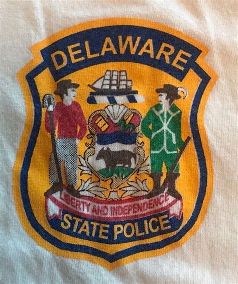 2004 Delaware State Police Troop 7 Motorcycle Division T Shirt Mens Xl