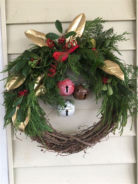 30 Christmas Wreath With Bells Decoomo