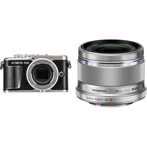 High continuous shooting speed at 8.6 fps. Olympus PEN E-PL9 Mirrorless Digital Camera with 25mm f/1 ...
