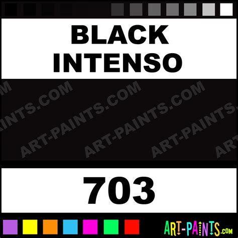 Black Intenso Extra Fine Gouache Paints 703 Black Intenso Paint
