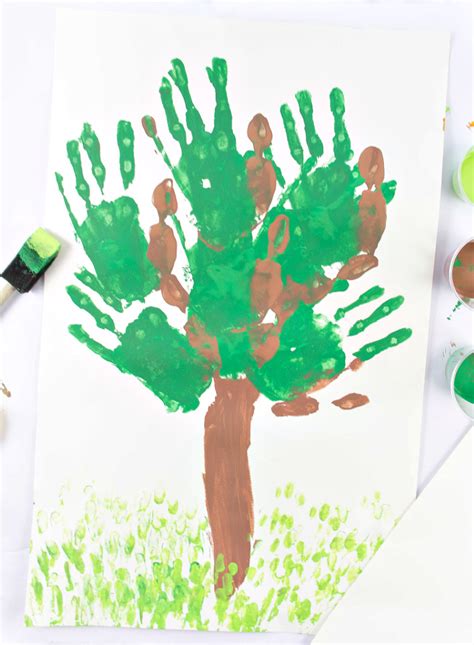 Tree Handprint Earth Day Craft For Kids News Tempus
