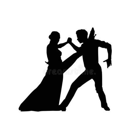 Dance Couple Silhouette Stock Vector Illustration Of Dance 266070816