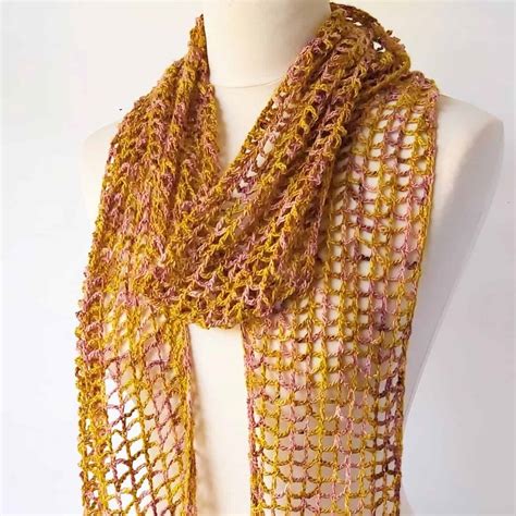 simple lace crochet scarf pattern annie design crochet