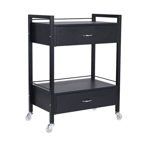 Beauty Trolleys Bella 2 Drawer Trolley Black Dsse