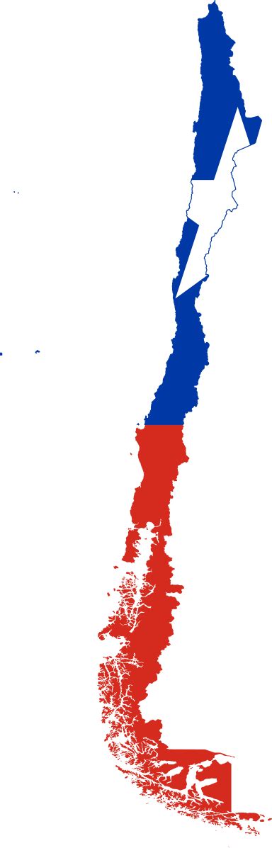 Fileflag Map Of Chile Svg Map Flag Poster