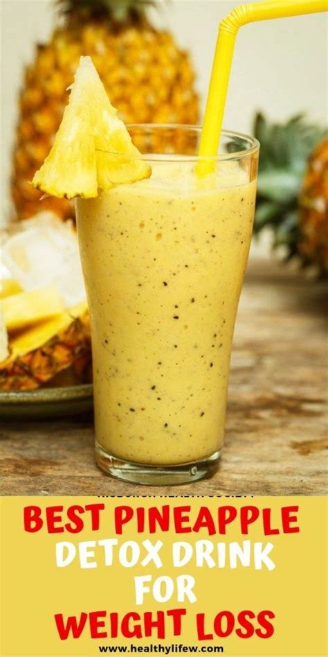Best Pineapple Detox Drink For Weight Loss Pineapple Detox Healthy Smoothies Detox Drinks