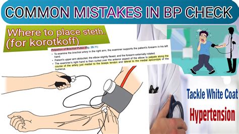 Common Mistakes While Measuring Blood Presssure Position Of Korotkoff