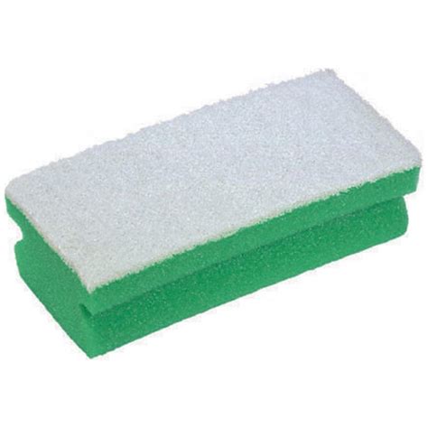 Sponge Scouring Pad Non Abrasive Jangro Easigrip Green And White