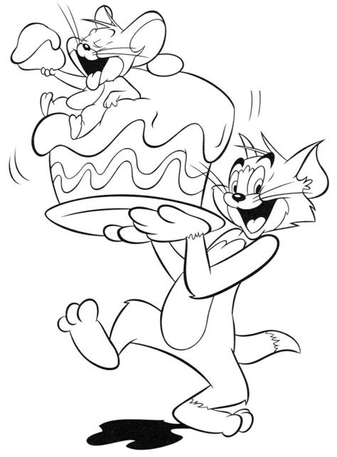 Desene Cu Tom Si Jerry De Colorat Imagini și Planșe De Colorat Cu Tom Si Jerry