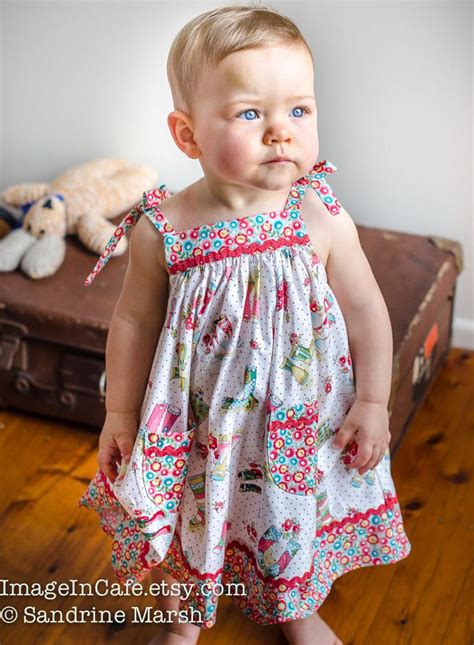 Baby Dress Sewing Pattern Girls Dress Pattern Sizes 6 9 Etsy