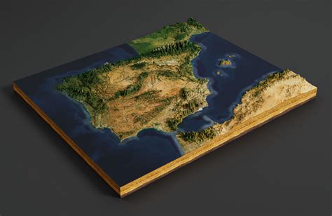 Spain 3d Map 3d Mapper Create Your Own 3d Map Online