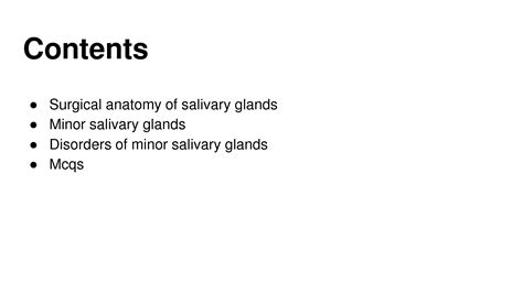 Solution Surgical Anatomy Of Salivary Glands And Disorders Of Minor