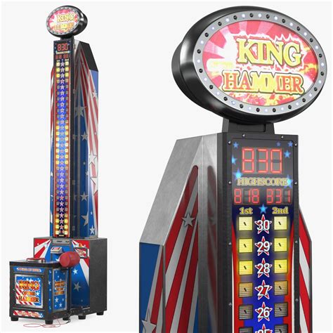 Modern High Striker Machine Switched On 3D Model $49 - .3ds .blend .c4d