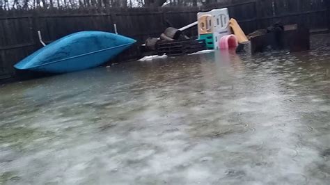 Flooding Backyard In January Youtube