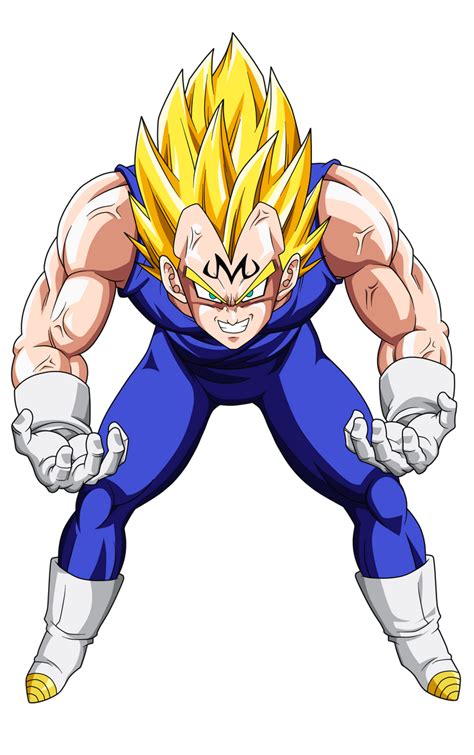 Majin Vegeta Ssj 2 Arte Com Desenhos Animados Desenhos De Anime Arte