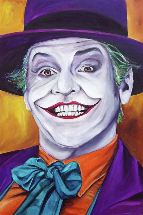 Jack Nicholson As Joker Painting By Michelle Johnson Fairchild Fine