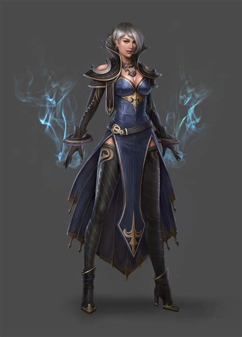 Artstation Wizard Garden7 Fantasy Female Warrior Fantasy
