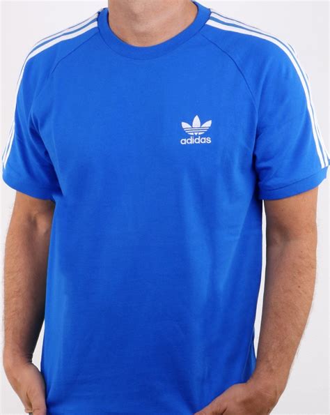 Wear the ultimate sportswear icon with an adidas originals t shirt. Adidas Originals, 3 Stripes, T Shirt, Blue | 80s casual ...