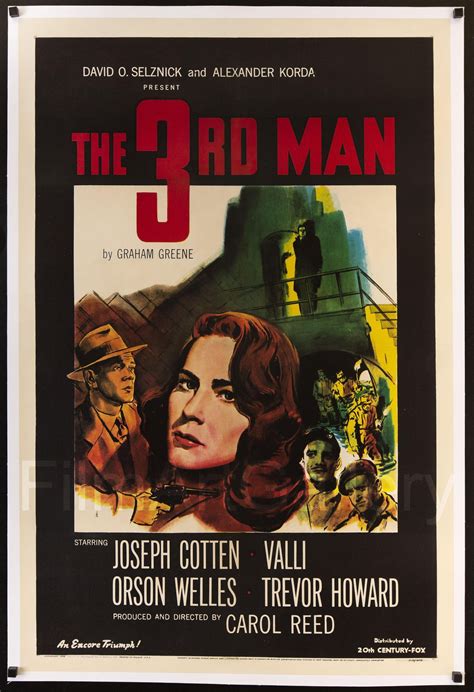 The Third Man Movie Poster 1 Sheet 27x41 Original Vintage Movie Poster