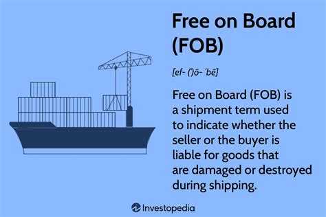 Free On Board Fob Explained Whos Liable For What In Shipping