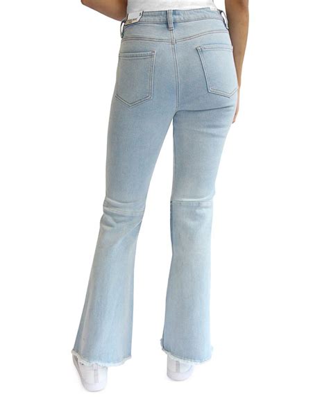 Almost Famous Juniors Colorblocked Flare Leg Jeans Macys