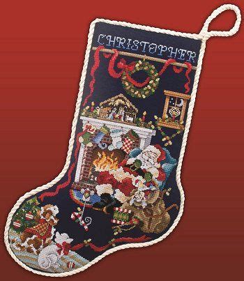 Cross stitcher's delight, dale burdett 92 a gingerbread christmas, dale burdett 79 a gordon fraser cross stitch collection, gloria & a mini christmas, dale burdett 132 a stoney creek christmas, book 3 a teddy bear christmas, dale burdett adoorable hangers. Sleepy Santa Stocking (E-Delivery) | Cross stitch ...
