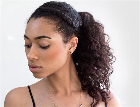 Fresh Lengths Hotd Twist Out Ponytail With Braided Front