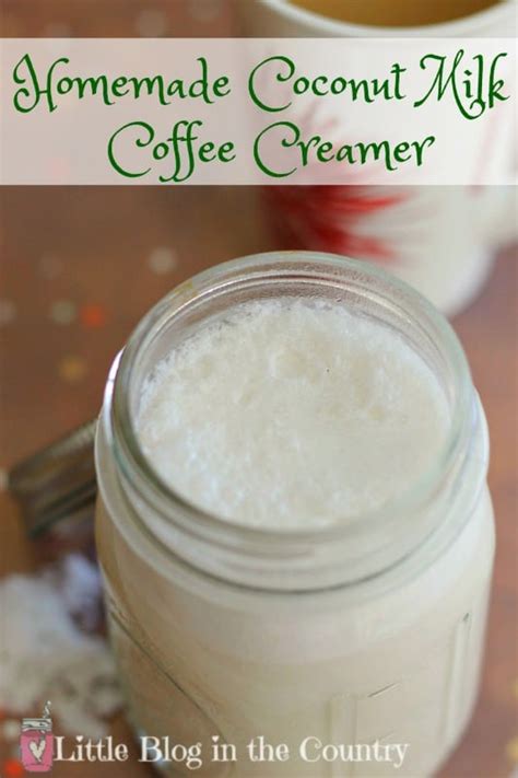 Homemade Coconut Coffee Creamer Simple In The Country