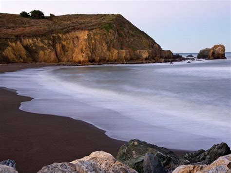 Sharp Park Beach Pacifica California High Iron Content In The Sand At