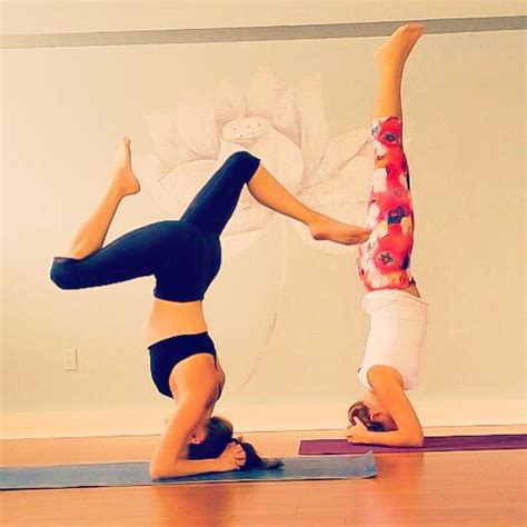 Headstand Partner Yoga Follow Becomingyogini On Instagram For More