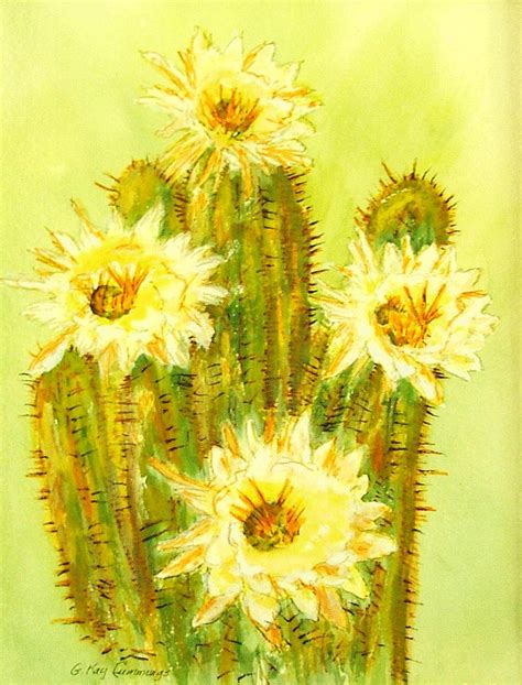 Organ Pipe Cactus 2 Painting By G Kay Cummings Fine Art America