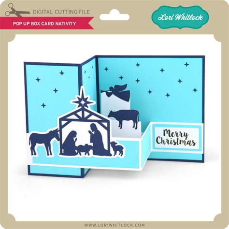 Pop Up Box Card Nativity Lori Whitlocks Svg Shop