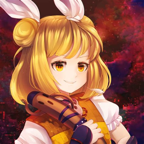 safebooru 1girl arm ribbon bangs blonde hair bow commentary request double bun dress dungeon