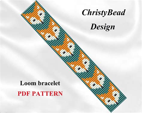 Loom Bracelet Pattern Bead Loom Pattern Loom Pattern Fox Etsy