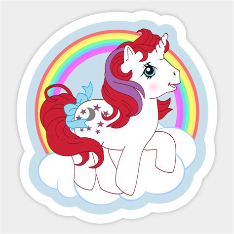 Retro G1 My Little Pony Moondancer My Little Pony Sticker Teepublic