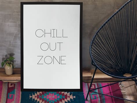 Relax Quote Print Chill Out Digital Print Home Decor Wall Etsy