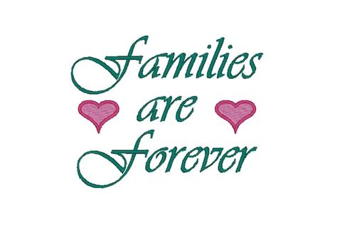 Families Are Forever Embroidery Design Etsy