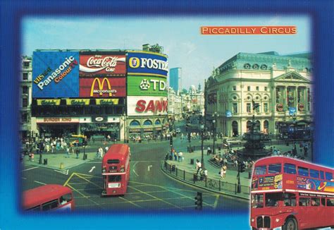 Piccadilly Circus Times Square Europe Landmarks Travel Color