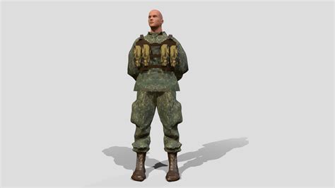 Soldier Blender Rigged Download Free 3d Model By Samuelbrunner