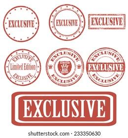 Set Grunge Rubber Stamps Text Exclusivevector Stock Vector Royalty