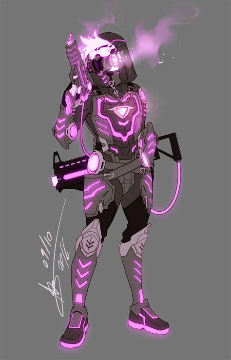 Overwatch Oc Redesign Neon By Mangarainbow On Deviantart Character