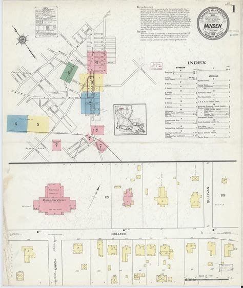 Sanborn Maps Available Online Louisiana Minden Library Of Congress