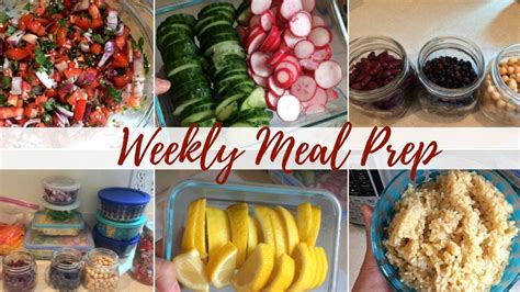 Healthy Meal Prep Weight Watcher And Plant Based Eating Friendly Youtube