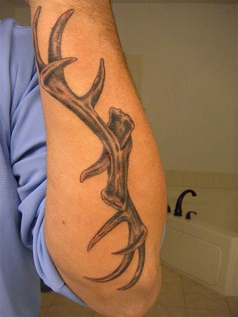 Antlers Tattoo By Nathan Forearm Placement Tattooideas Org Tattoos Antler Tattoos