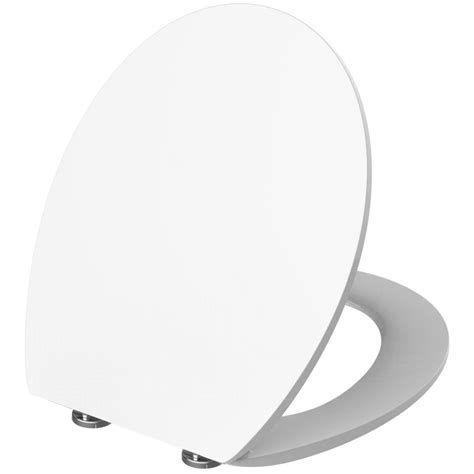 Euroshowers White Slimlux Quick Release And Soft Closing Toilet Seat